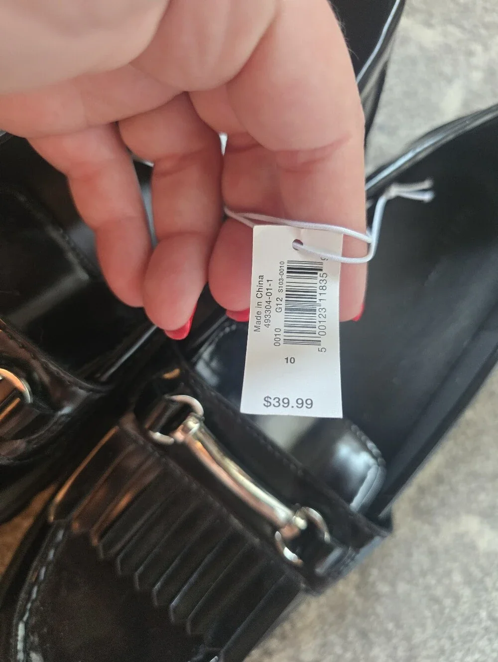 Old Navy black patent